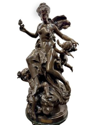 The Arianna Bronze Sculpture: A Triumph of Intricate Detail and Profound Spiritual Expression!